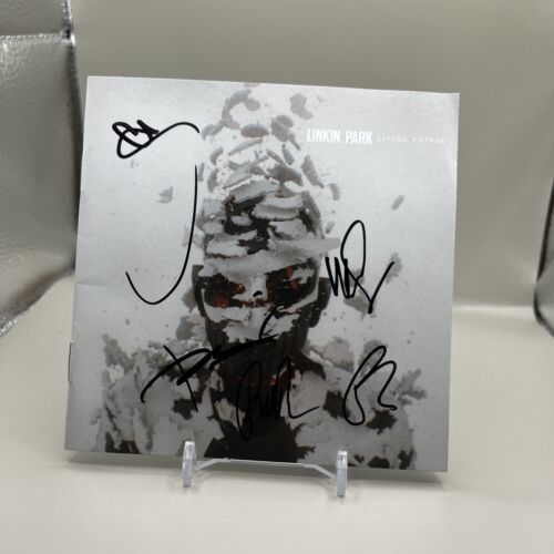 Linkin Park LIVING THINGS Signed Autographed CD Cover Chester