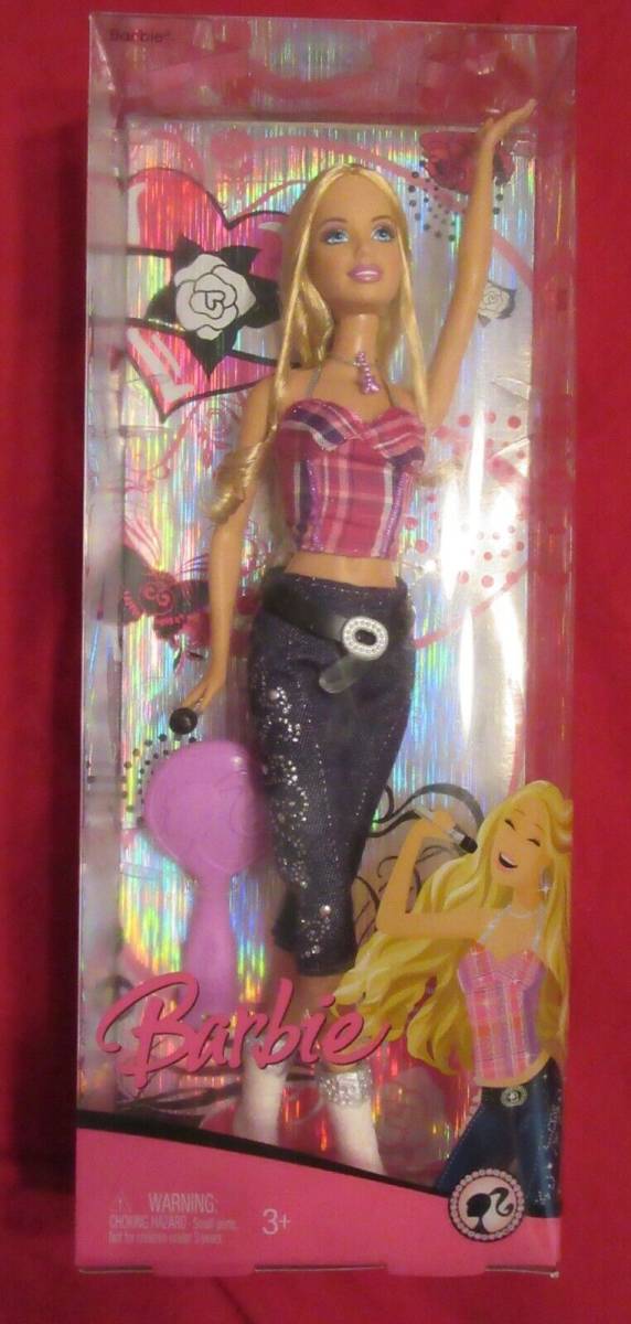 2008 Country Rock Barbie Doll (Plaid Top & Capris). N4848. NRFB 海外 即決
