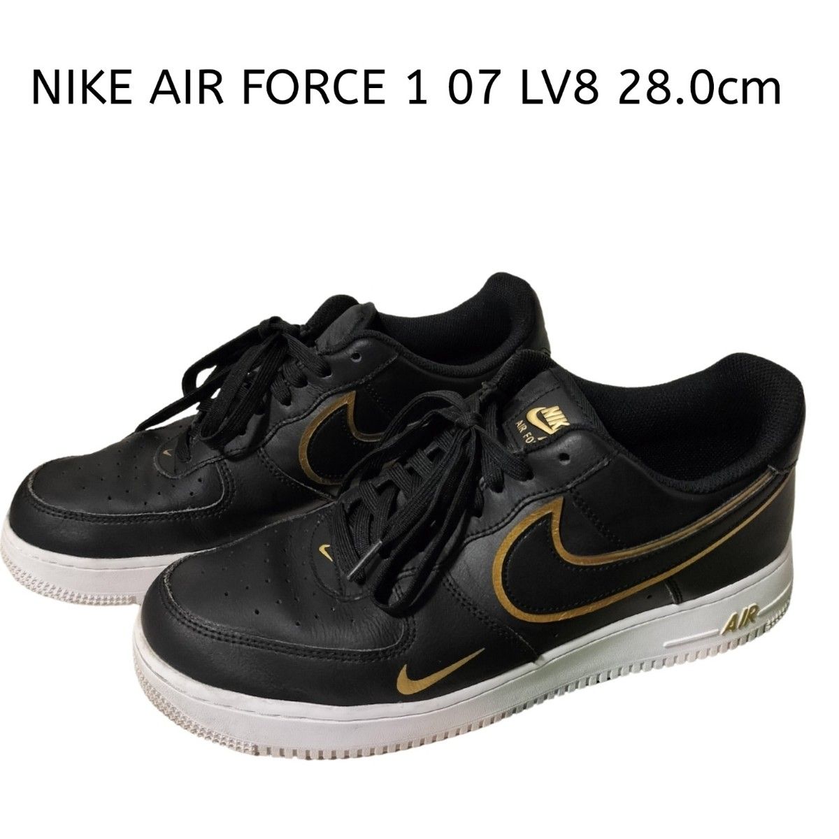 ナイキエアフォース1 07 LV8 28 0 ゴールド×ブラック NIKE Yahoo