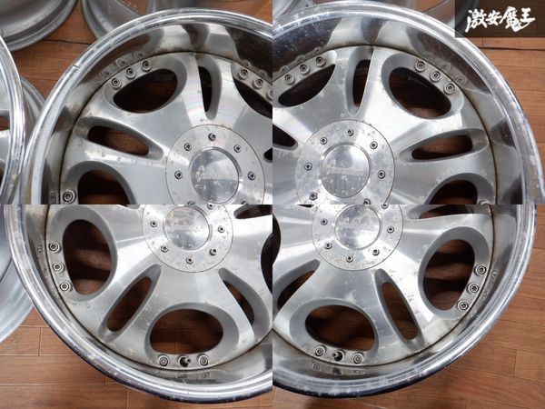 売り切り レーベンハート LD1 ホイール 18インチ 9J +18 10J +19 マルチ PCD114.3 5穴 4穴 4本 ステージアにて 棚1G14
