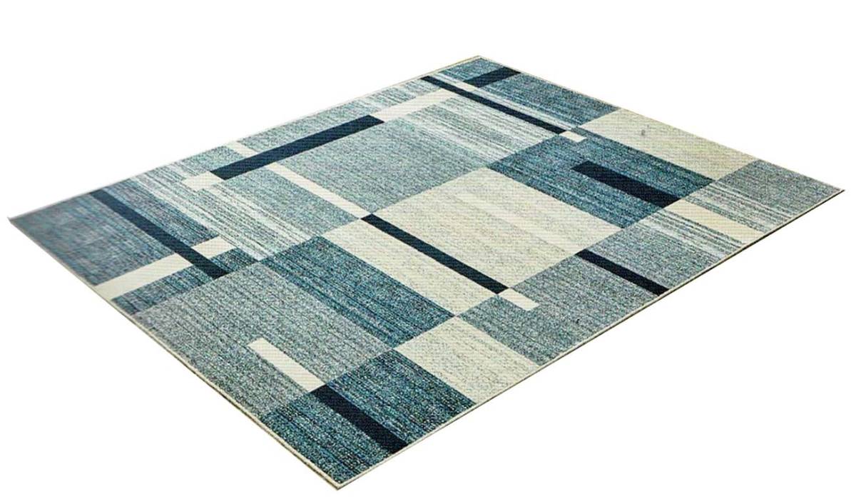【展示品特価】モケットラグ センターラグ ブルー色 240×330cm 日本製 カペル
