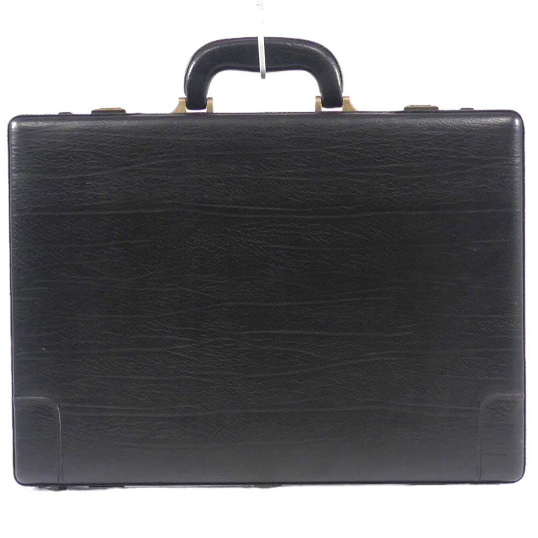  prompt decision *N.B.* leather attache case men's black original leather business bag real leather commuting trunk business trip hard case bag bag * key attaching 