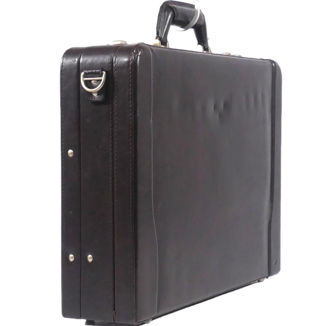  prompt decision *Samsonite* leather attache case Samsonite men's tea PC storage original leather business bag real leather commuting trunk business trip hard case bag 