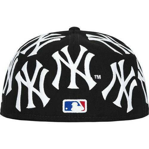 送料無料 サイズ 7 3/8 Supreme New York Yankees New Era Box Logo キャップ ヤンキース　ブラック BLACK 黒 ニューエラキャップ _画像2