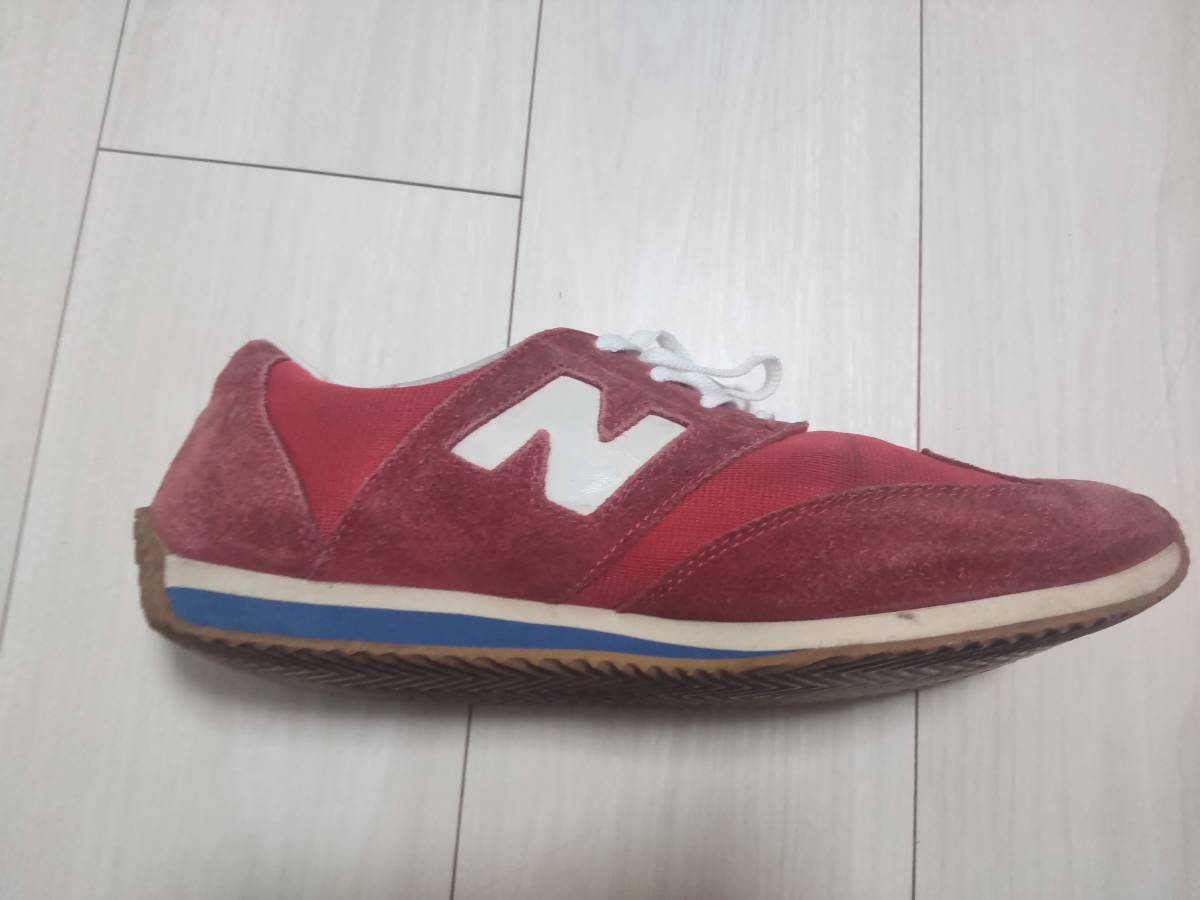 ★ニューバランス NEWBALANCE　320 ★スエードXナイロン系　★ビンテージ調デザイン　★赤色_画像4