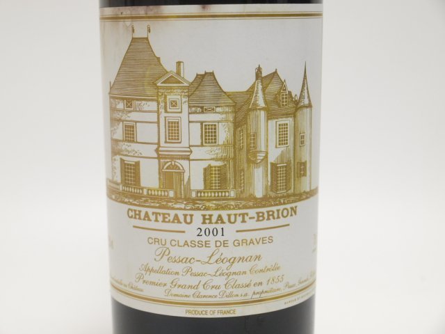 漏れ跡有Chateau Haut Brion シャトー・オー・ブリオン 2001年 750ml