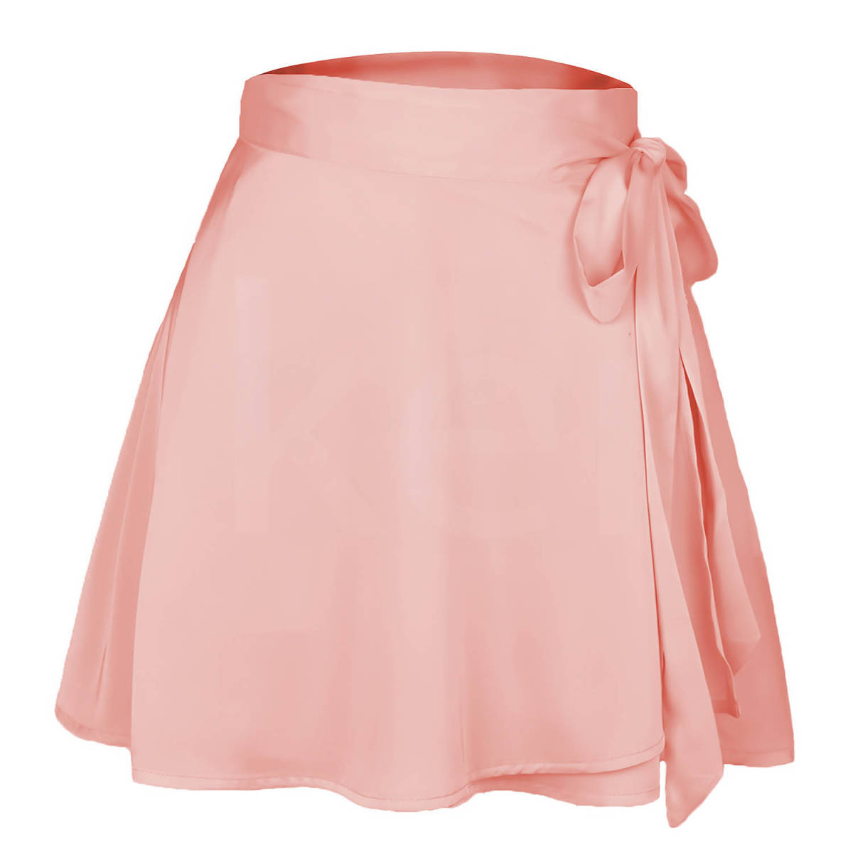 L размер .... атлас .... юбка розовый CP бесплатная доставка доставка внутри страны # [6035-2-3E