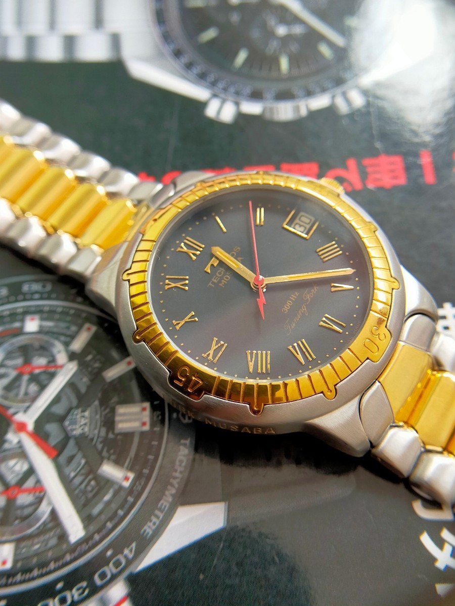 音叉時計 TECHNOS MOSABA メンズ LR1130電池 稼働中(テクノス)|売買