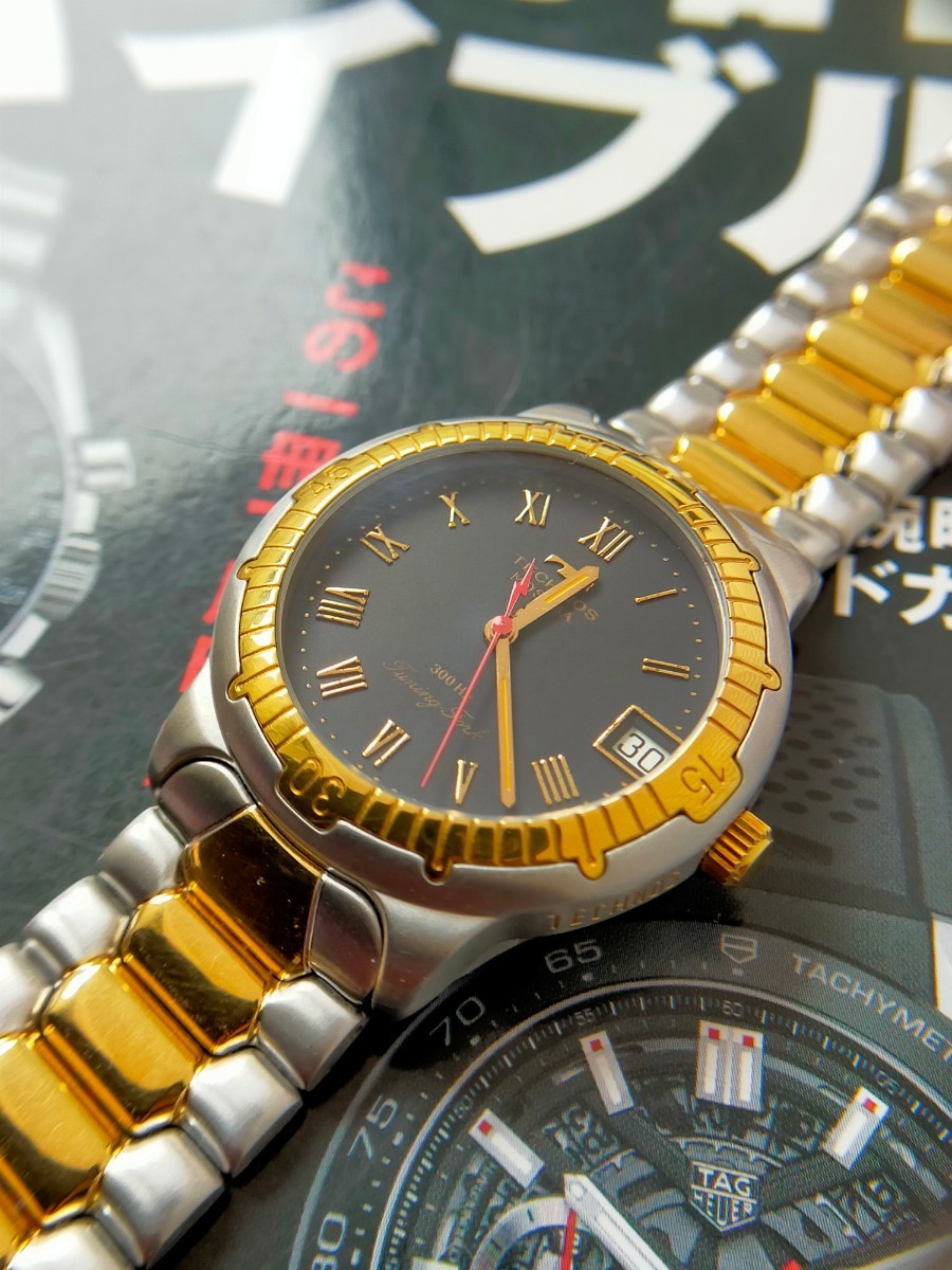 音叉時計 TECHNOS MOSABA メンズ LR1130電池 稼働中(テクノス)|売買