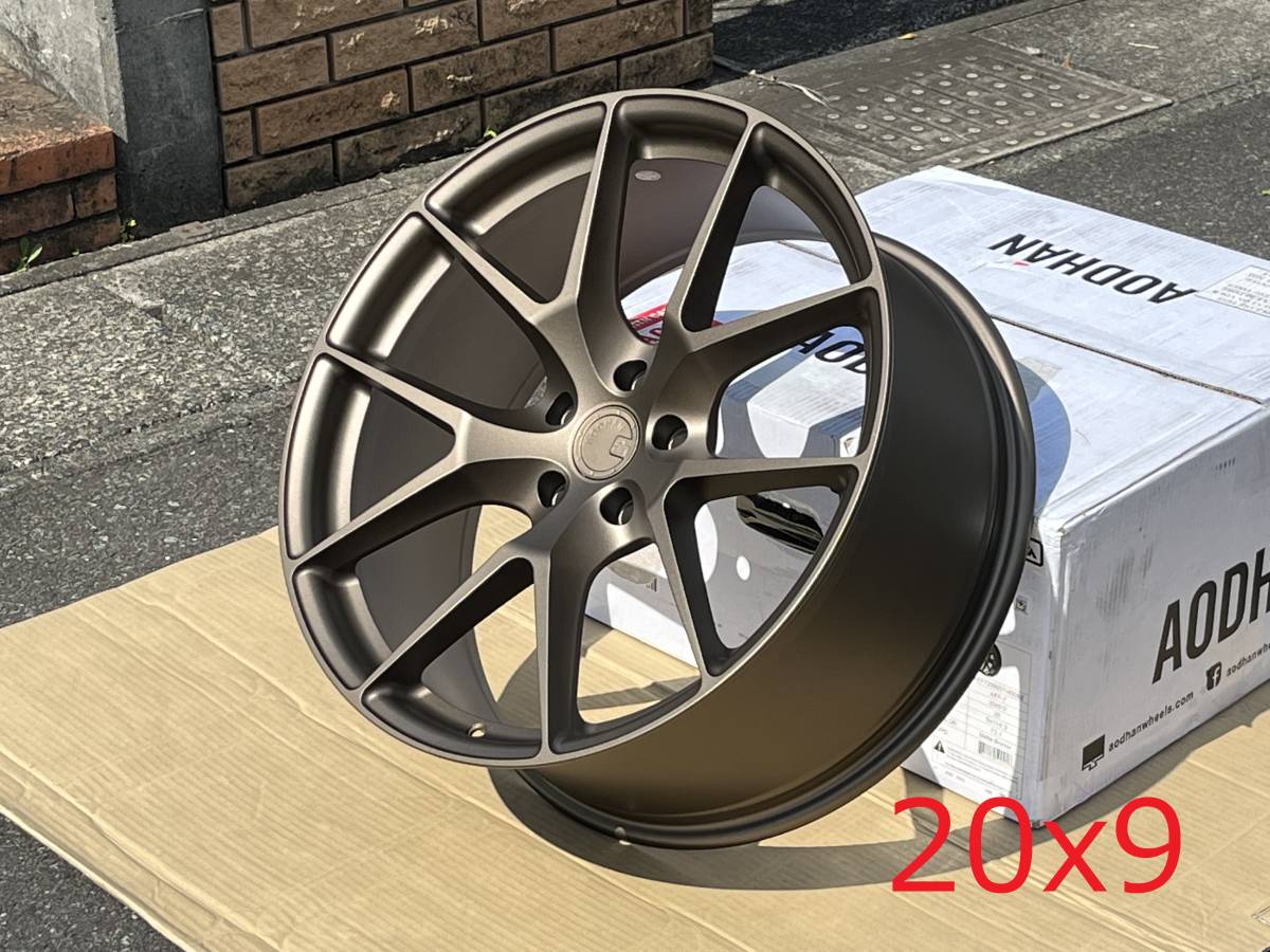 新品！Aodhan AFF7 20x10.5+35 5穴 PCD114.3 Matte Bronze フローフォーミング製法 深リム Concave USDM_画像8