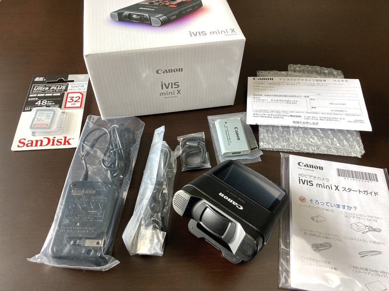 超美品】Canon/キャノン iVIS mini X ビデオカメラ 元箱付き・付属品 