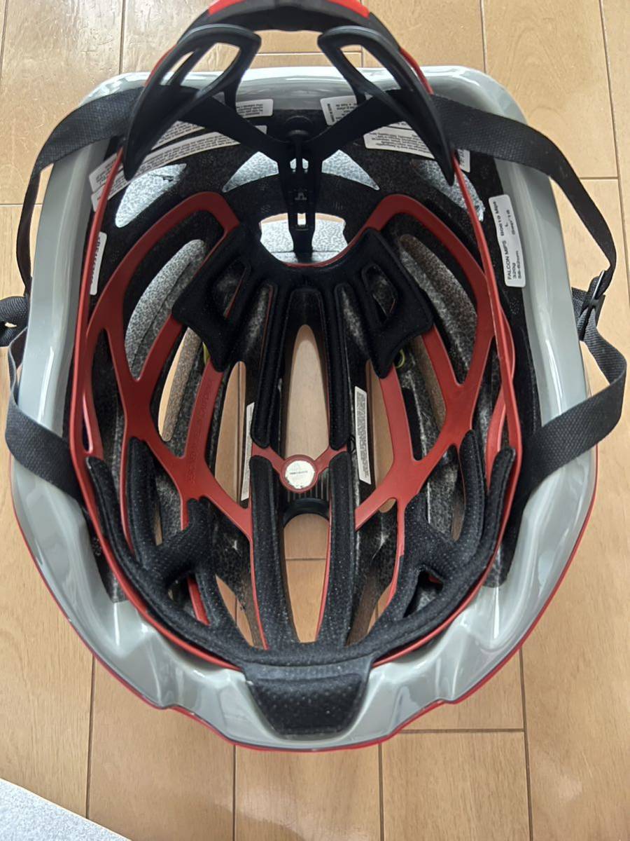Bell ベル ロードバイクヘルメット Ｌサイズ 白赤美品です。_画像4