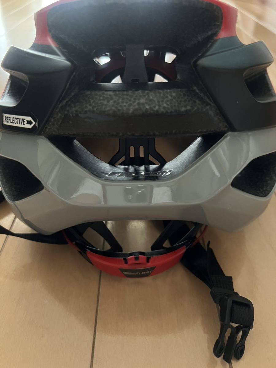 Bell ベル ロードバイクヘルメット Ｌサイズ 白赤美品です。_画像7