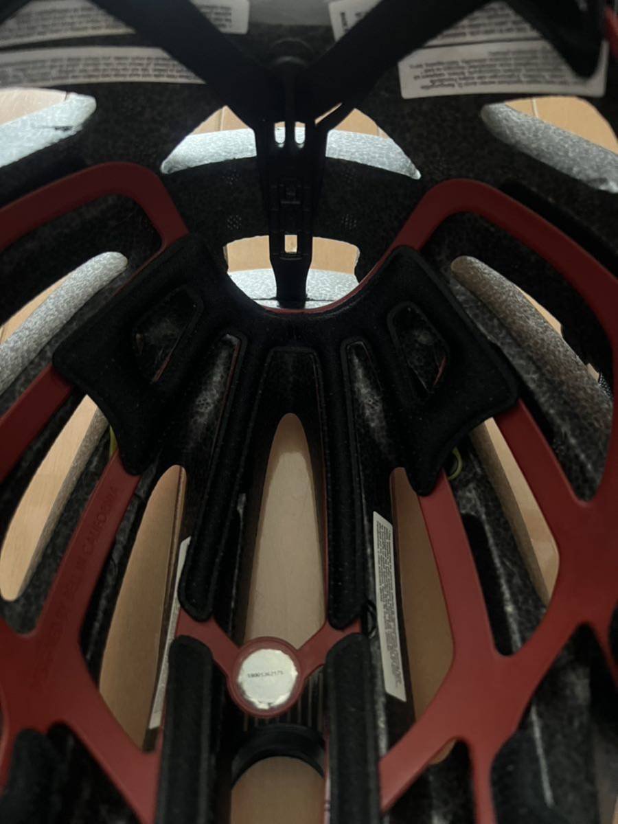 Bell ベル ロードバイクヘルメット Ｌサイズ 白赤美品です。_画像6