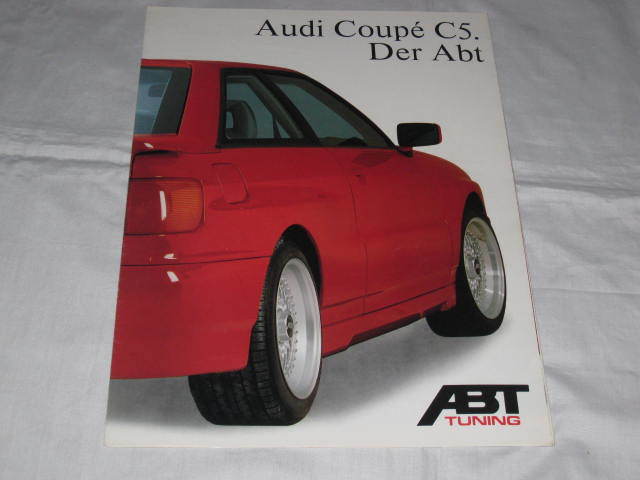 ABT チューニング AUDI COUPE C5カタログ　超貴重品！！_画像1