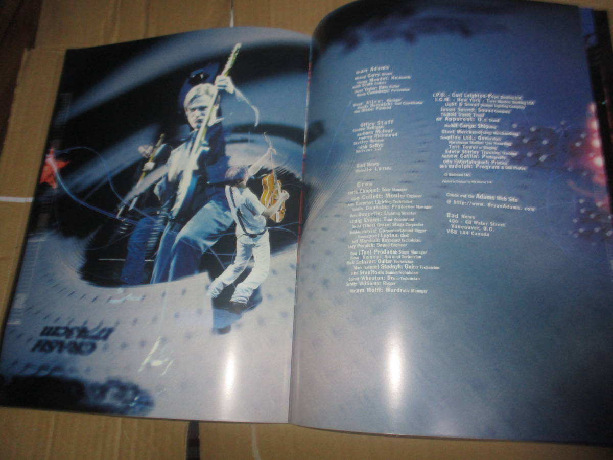 ツアーパンフレット ブライアン・アダムス Bryan Adams 18 til i die tour’97の画像5