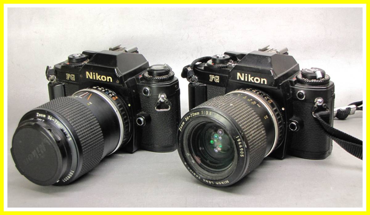 ランキング上位のプレゼント 2台 FG Nikon ニコン レンズシリーズE