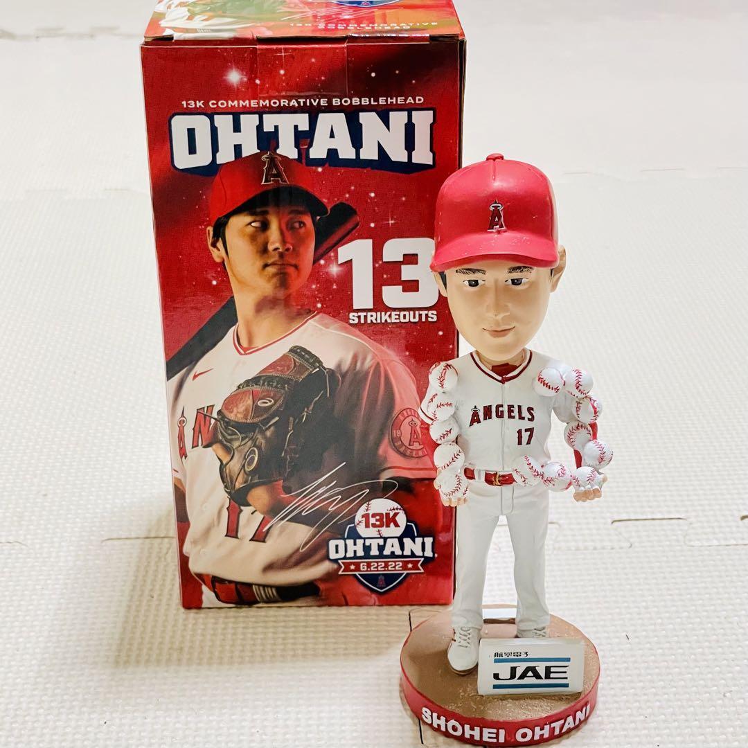 【大谷翔平 ボブルヘッド人形 2023/4/8配布 新品 未開封】WBC優勝 MVP ロサンゼルス・エンゼルス エンゼル・スタジアム 13奪三振記念