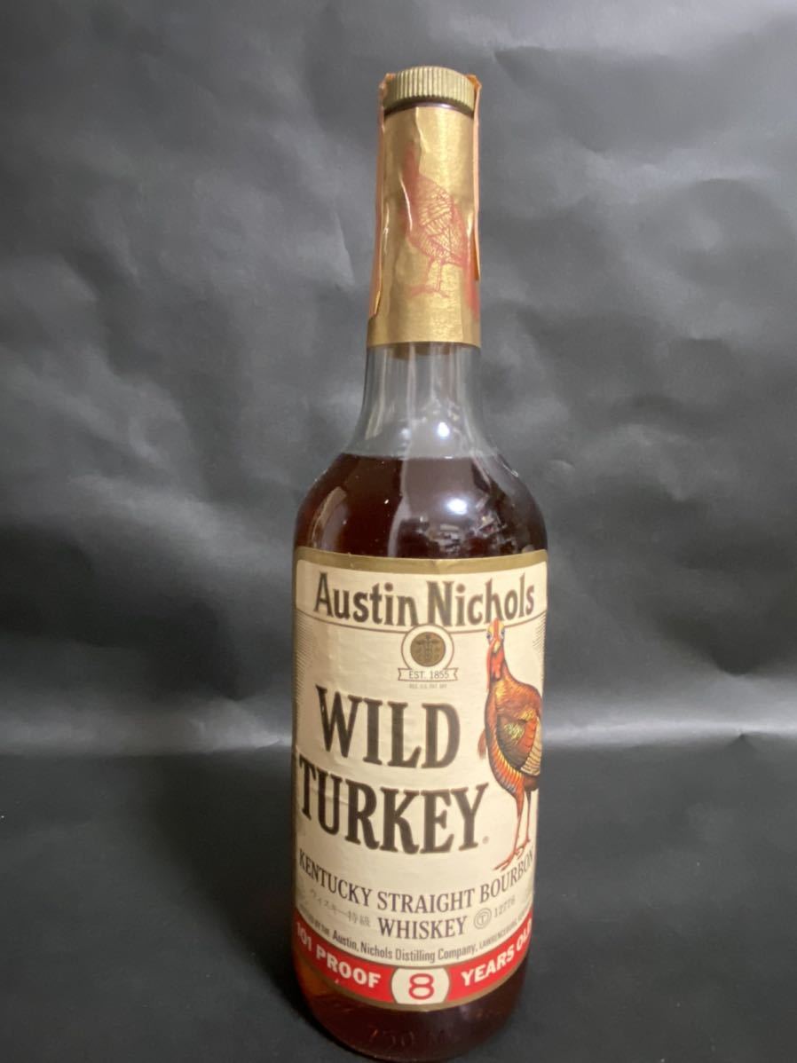 古酒 ワイルドターキー 8年 101プルーフ 旧ボトル 紙封 特級750ml 50.5% バーボン WILD TURKEY 101PROOF 