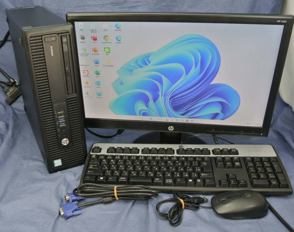 SSD!PC 20モニター HP ProDesk 600 G2 SFF I5-6500 SSD128G HDD500G