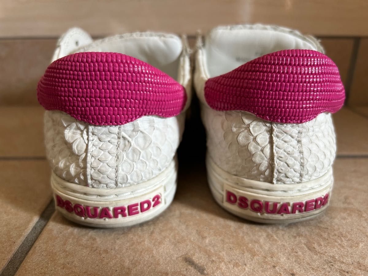 DSQUARED2 ディースクエアード Python型押 スニーカー 36(23 DSQUARED2 ディースクエアード Python型押 スニーカー 36(23