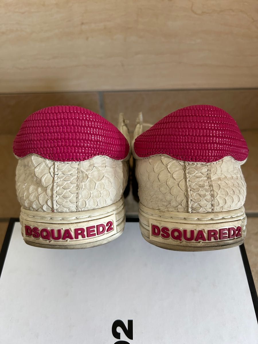 DSQUARED2 ディースクエアード Python型押 スニーカー 36(23 DSQUARED2 ディースクエアード Python型押 スニーカー 36(23