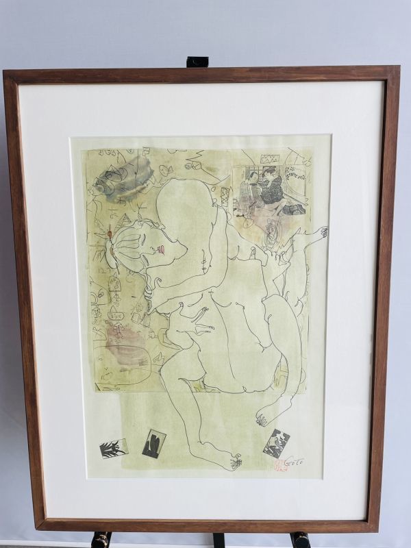 ■希少■ 後藤後 ごとうのち 裸婦 カラユキさん 師:藤田嗣治 熊谷守一 アート 絵画 / TT-0006_画像1