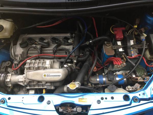 H15 year NCP65 Toyota Ist 4WD BLITZ Blitz supercharger 2 owner car modified great number car 