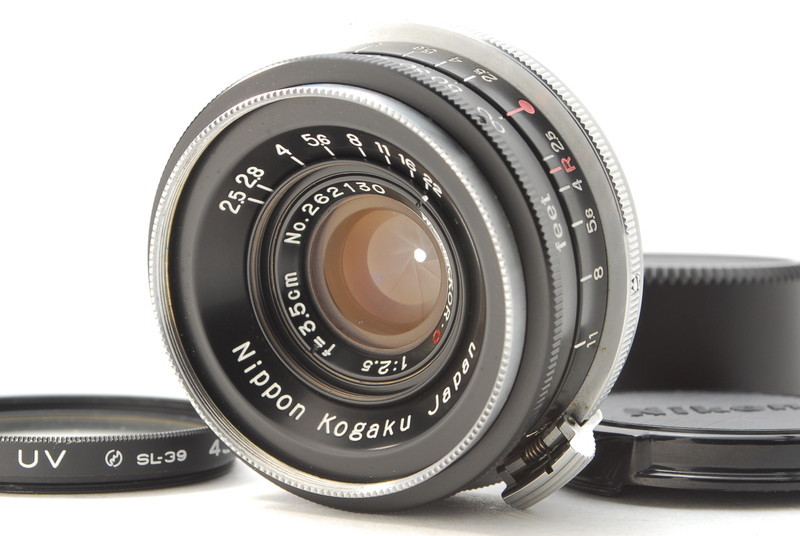 [AB品] Nikon W-NIKKOR.C 35mm F2.5 ブラック＊E.P刻印＊Sマウント＊3.5cm＊11005