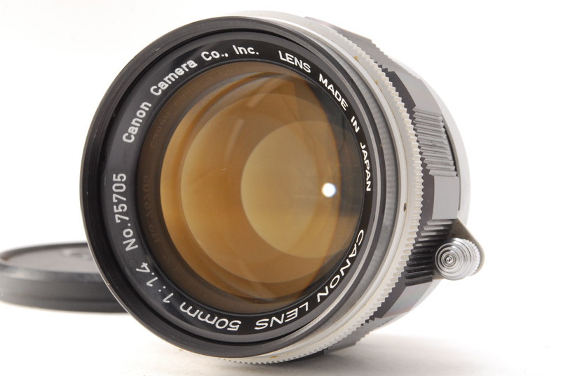 A品] Canon LENS 50mm F1.4 Lマウント＊10982-