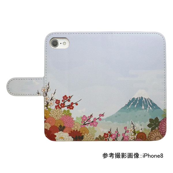 Galaxy A51 5G SC-54A/SCG07　スマホケース 手帳型 プリントケース 和柄 花柄 富士山 風景 梅 菊 牡丹 霞_画像2