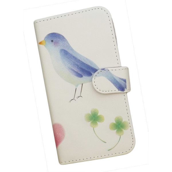Galaxy Note20 Ultra 5G SC-53A/SCG06　スマホケース 手帳型 プリントケース 鳥 鳩 手紙 ハート クローバー_画像1
