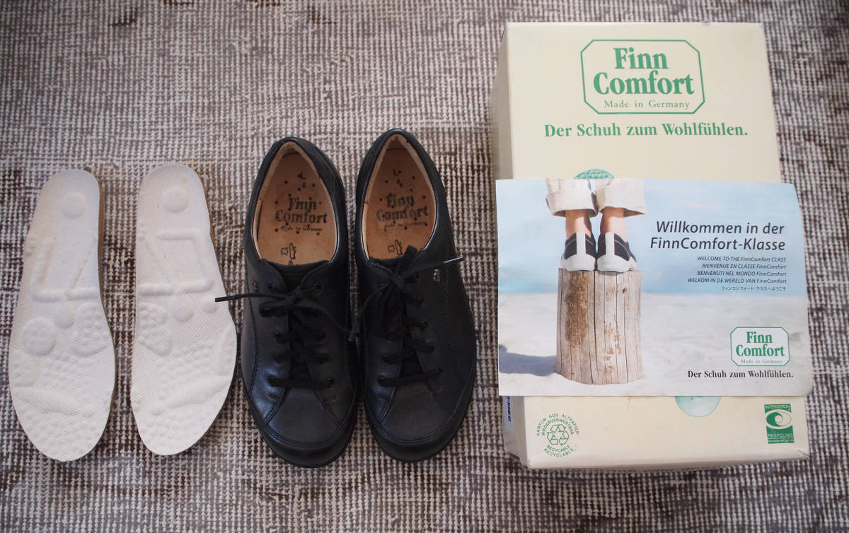 フィンコンフォートFinn Comfort 23cm 革靴替えのインソール付きドイツ