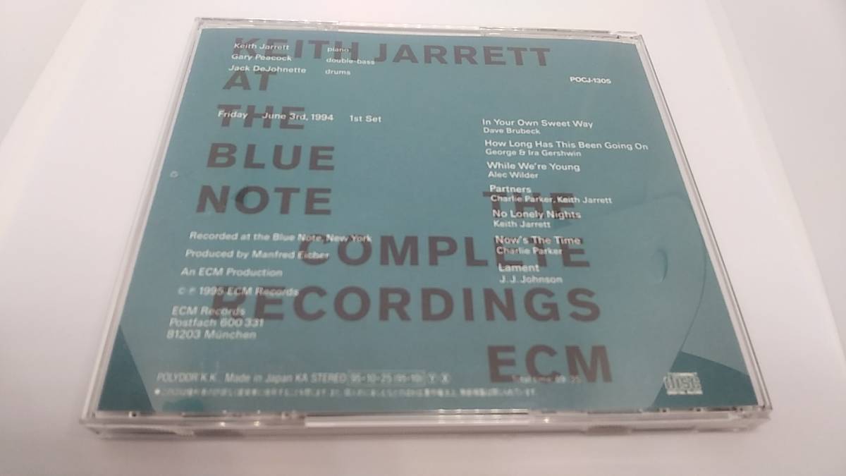 CD 　1枚　キース　ジャレット アット　ザ　ブルーノート　コンプリート　レコーディング　1st set 　ECM ポリドール_画像3