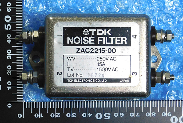 TDK ZAC2215-00 AC power supply line for EMC filter (AC250V/15A) [ control :KG311]