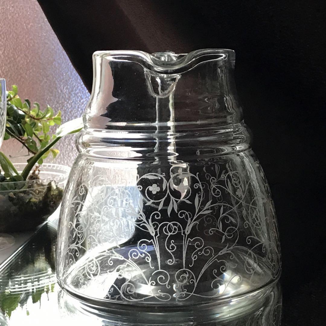 極美品 オールドバカラ Baccarat ルリ lulli ピッチャー 水差し