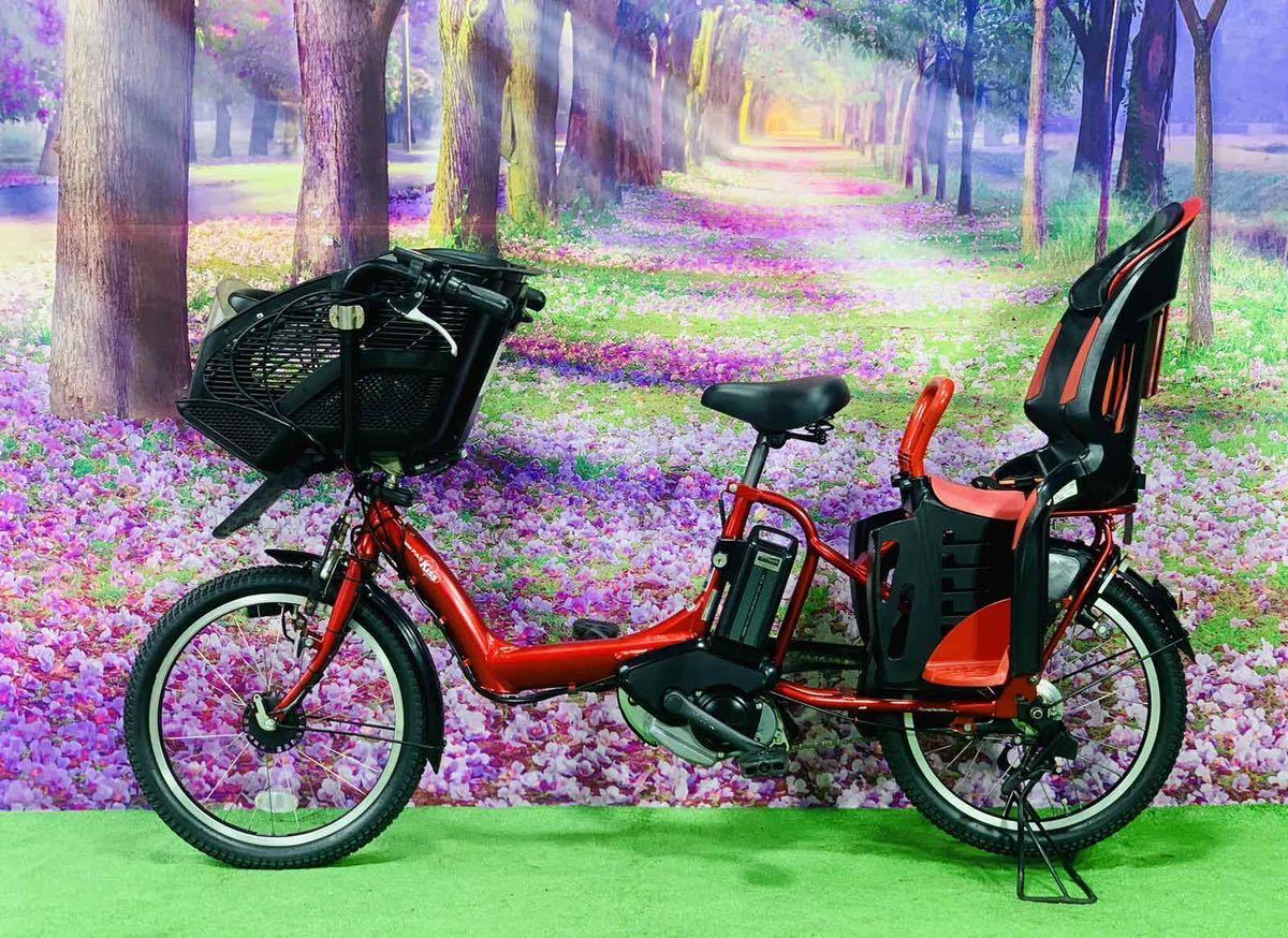 ☆ 5108子供乗せ電動アシスト自転車ヤマハ3人乗り対応20インチ-