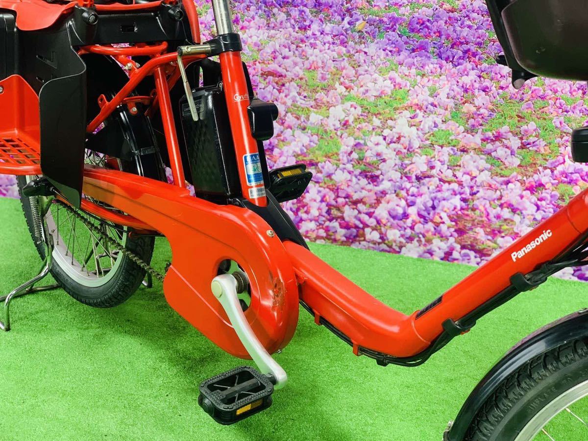 ➇ 4902子供乗せ電動アシスト自転車パナソニック3人乗り対応20インチ