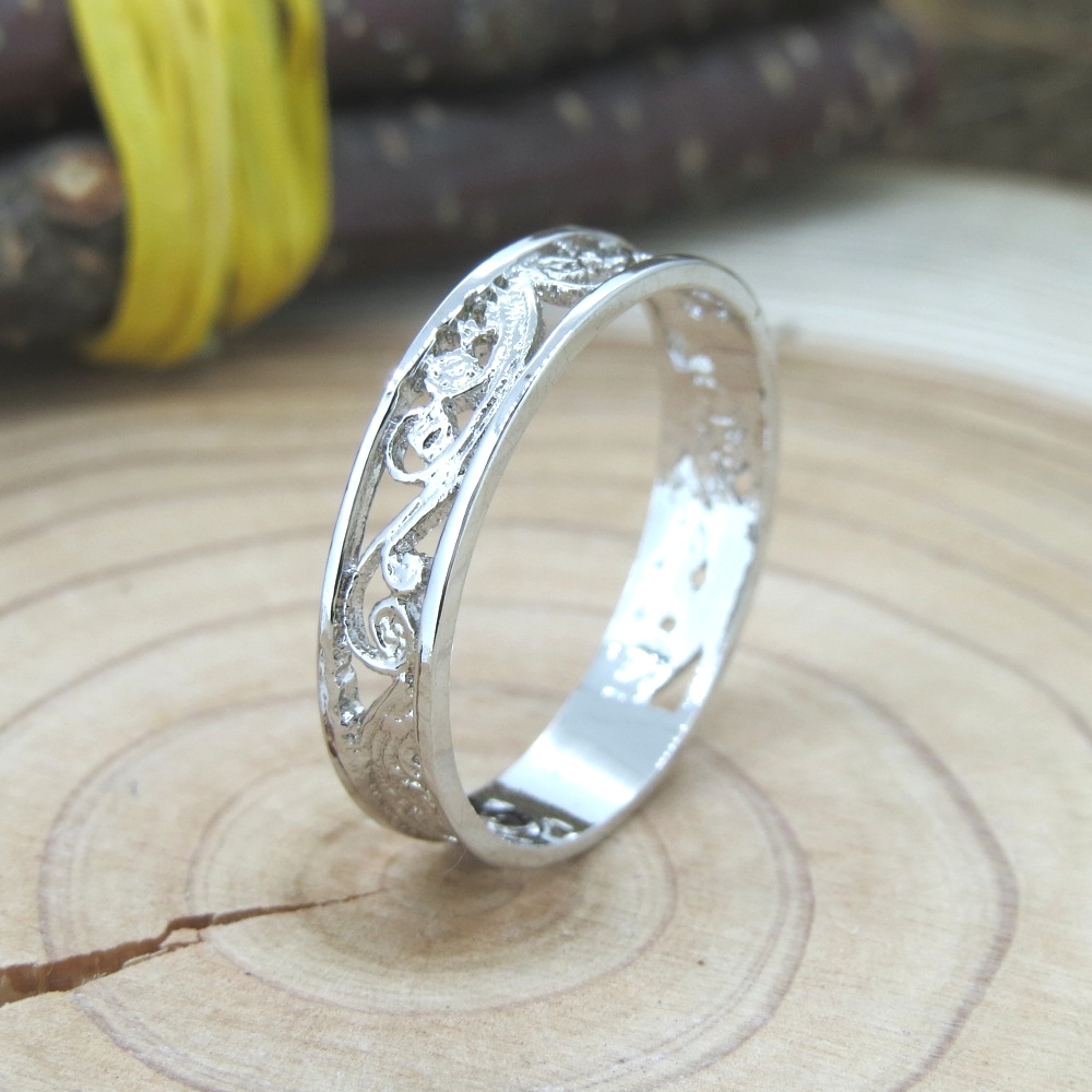Бесплатная доставка серебряное цветное кольцо № 15 волновое кружево