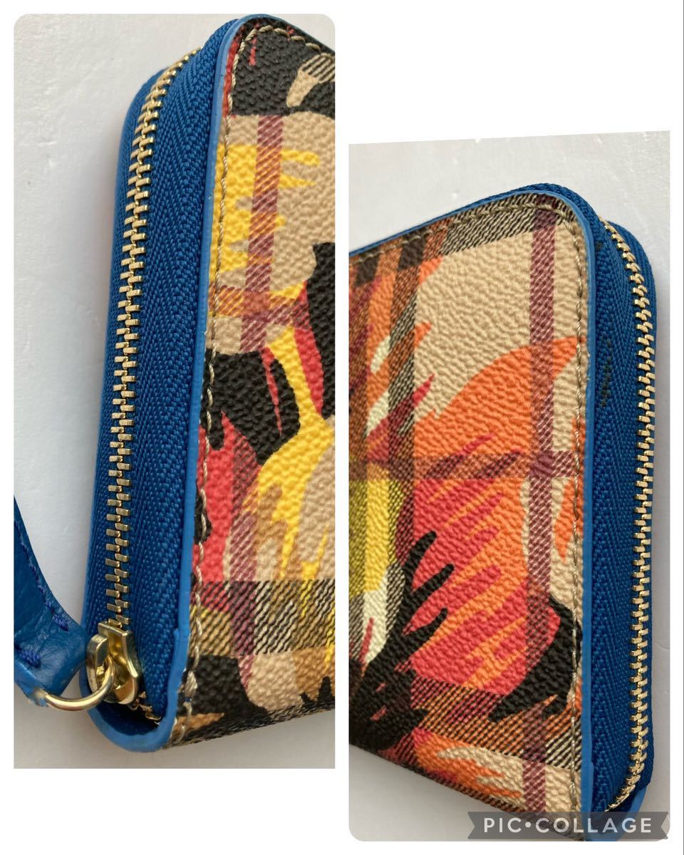 極美品 希少 BURBERRY バーバリー ラウンドファスナー長財布 極美品 希少 BURBERRY バーバリー ラウンドファスナー長財布