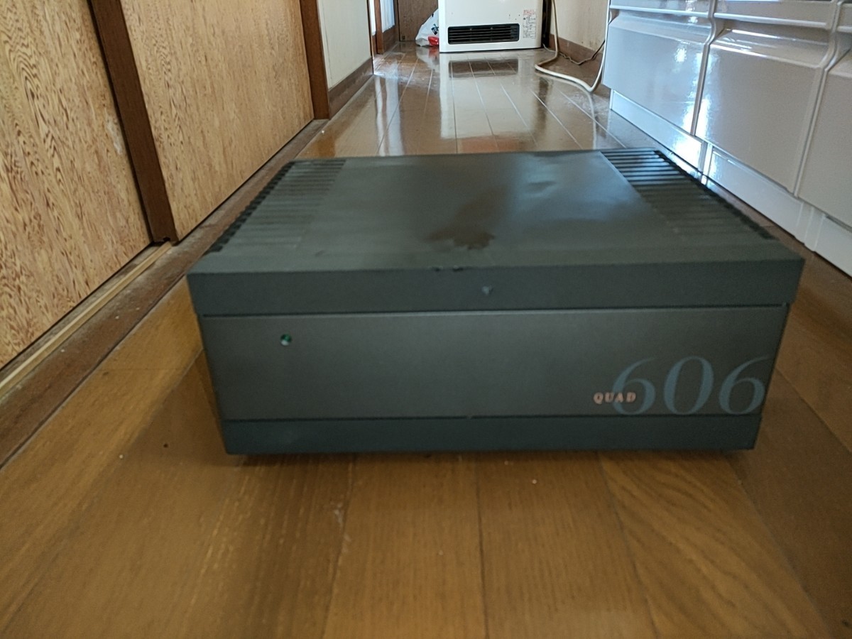 QUAD 606A 英国の名門クォード ステレオパワーアンプ【SPターミナル交換・ケア済・ハーマン取扱い、極太電源ケーブル付き】 パワーアンプ
