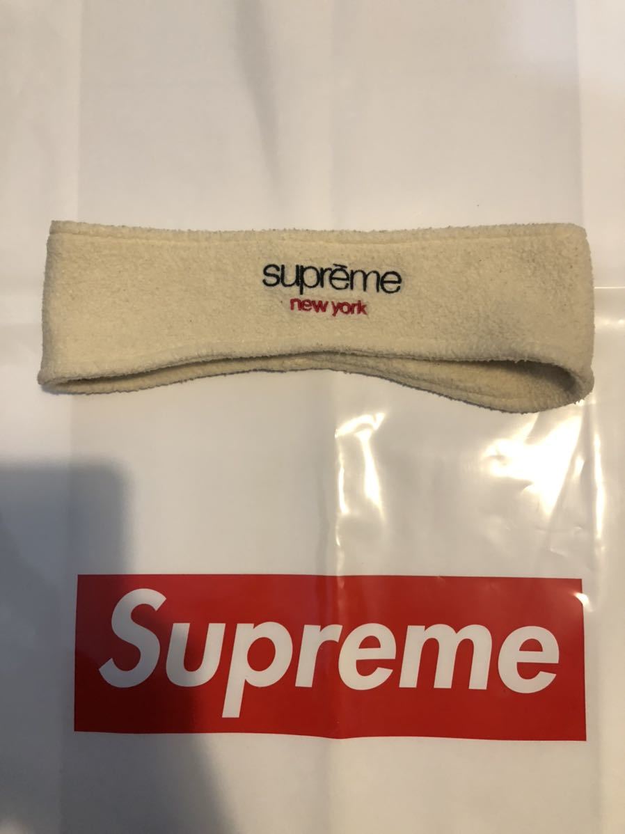 supreme 15aw New Era Classic Logo ヘアバンド　シュプリーム クラシック　ロゴ　ヘッドバンド　ポーラテック headband