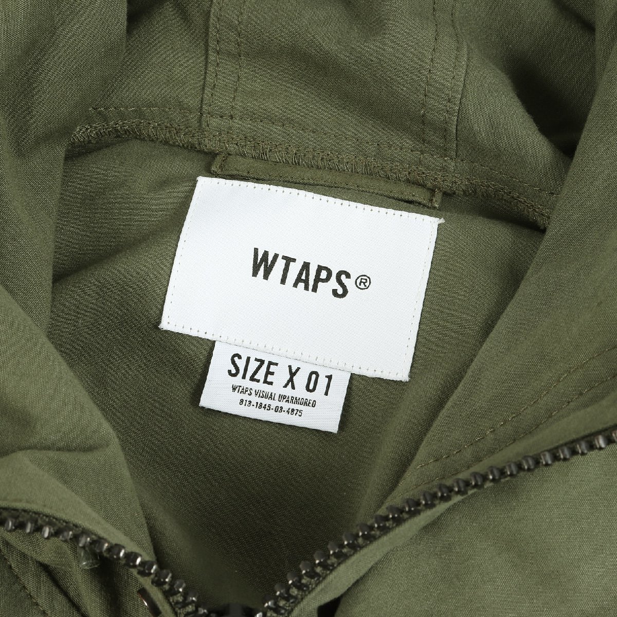 WTAPS ダブルタップス ジャケット ミリタリー アノラック プルオーバージャケット INCUBATE / JACKET 21AW オリーブドラブ S アウター_画像3