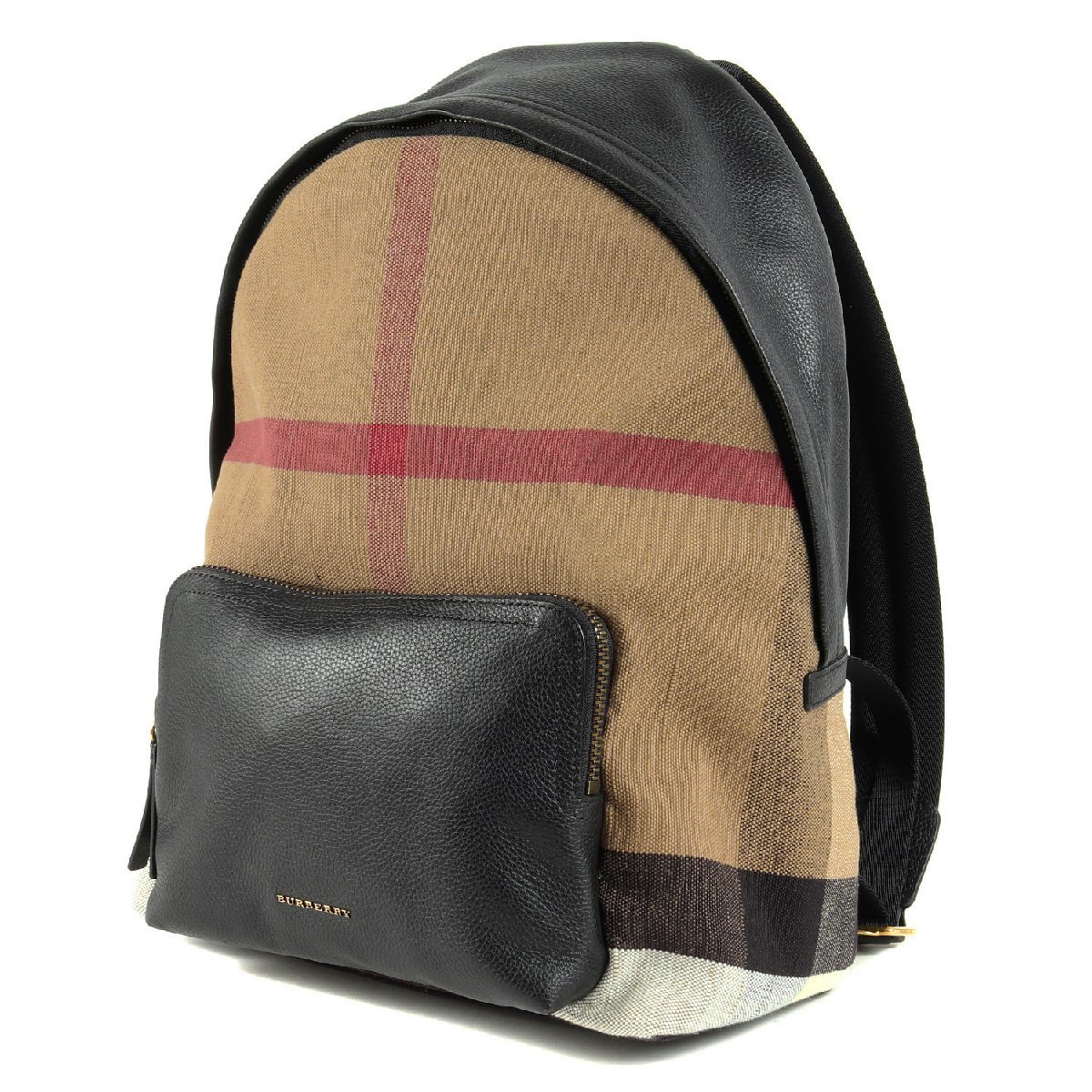 美品 BURBERRY バーバリー ヴィンテージ チェック レザー コンビ