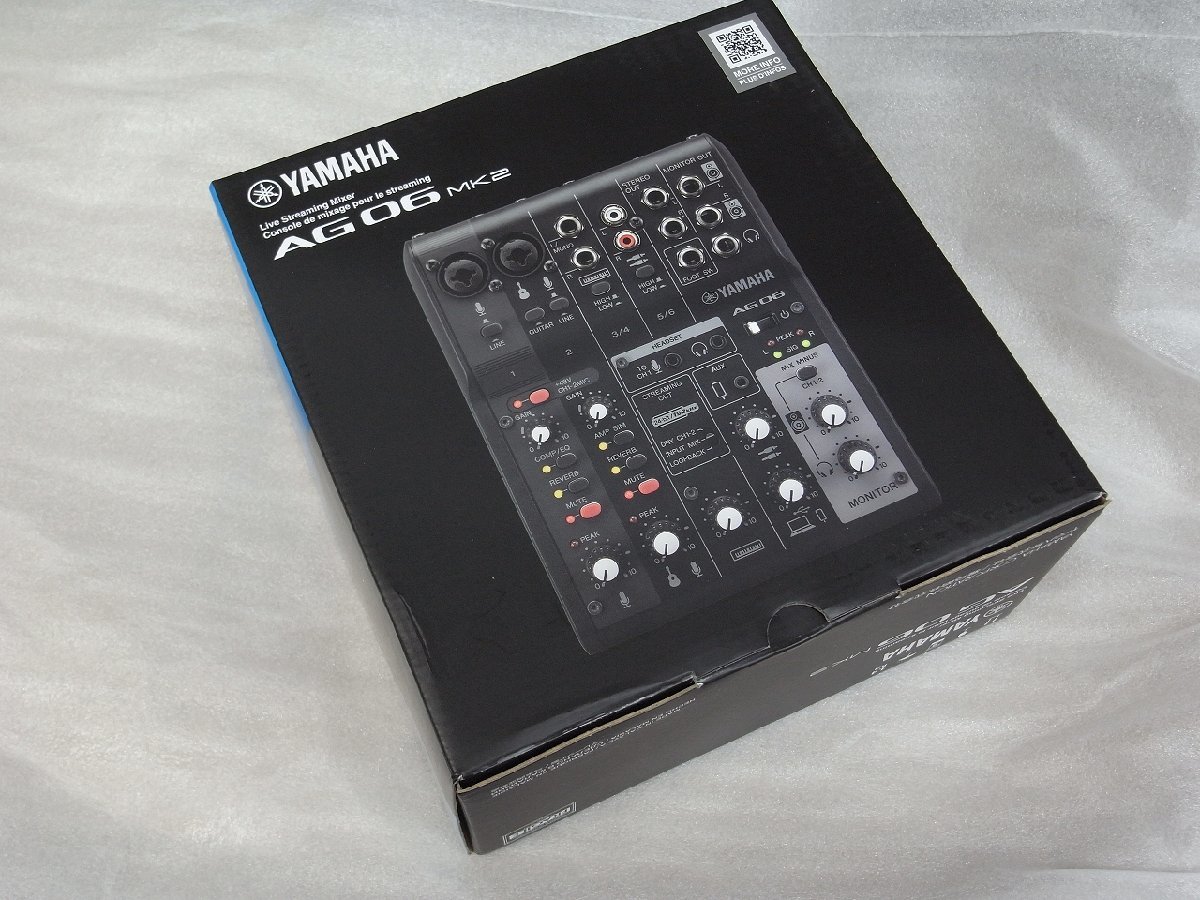 【新品・即納】ヤマハ AG06MK2B(ブラック)・ライブストリーミングミキサー・ウェブミキサー・YAMAHA・YouTube・配信