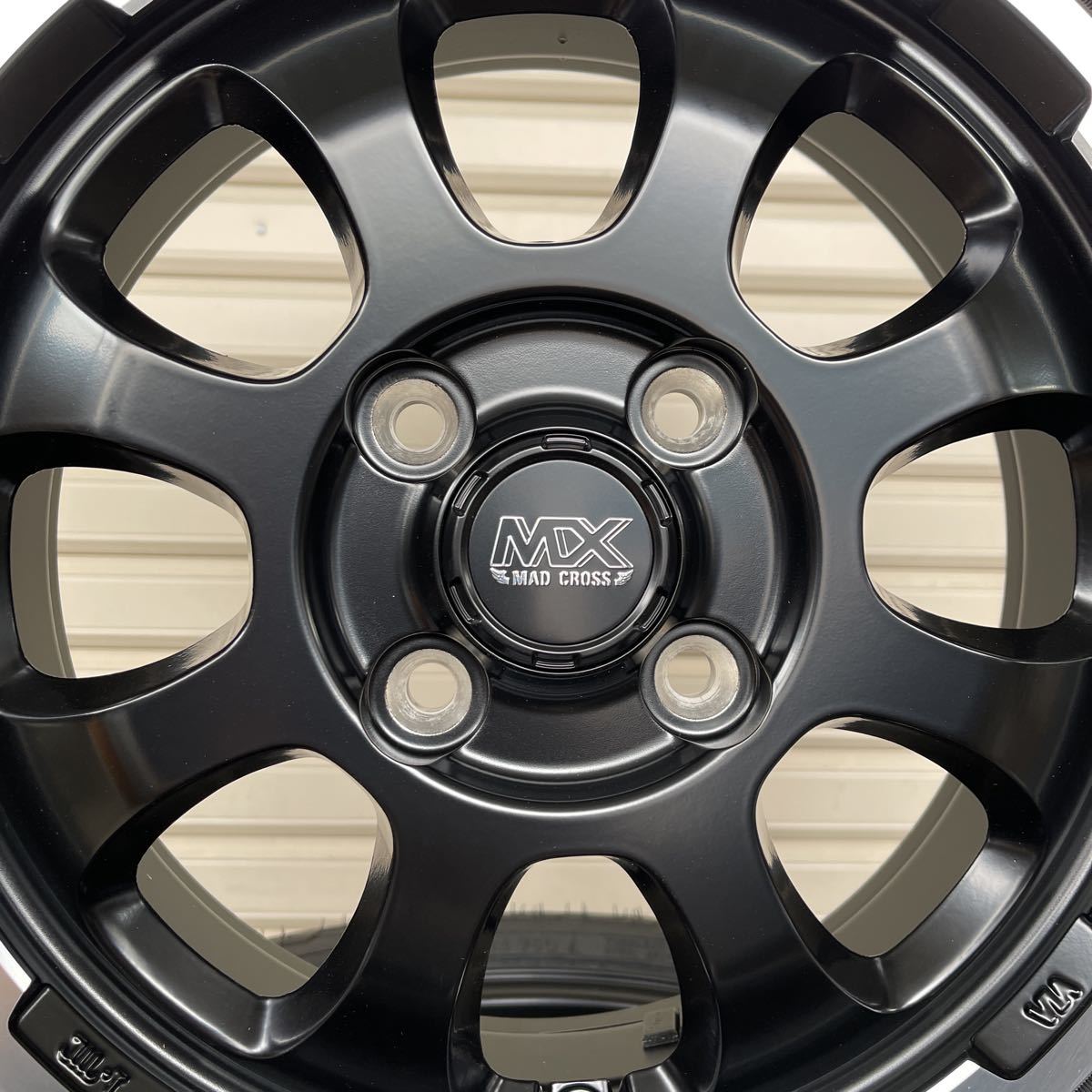 《マッドクロスグレイス》 新品TOYOオープンカントリーRT 155/65R14 エブリィアクティハイゼット軽トラ 軽バン　セミグロスブラック_画像4