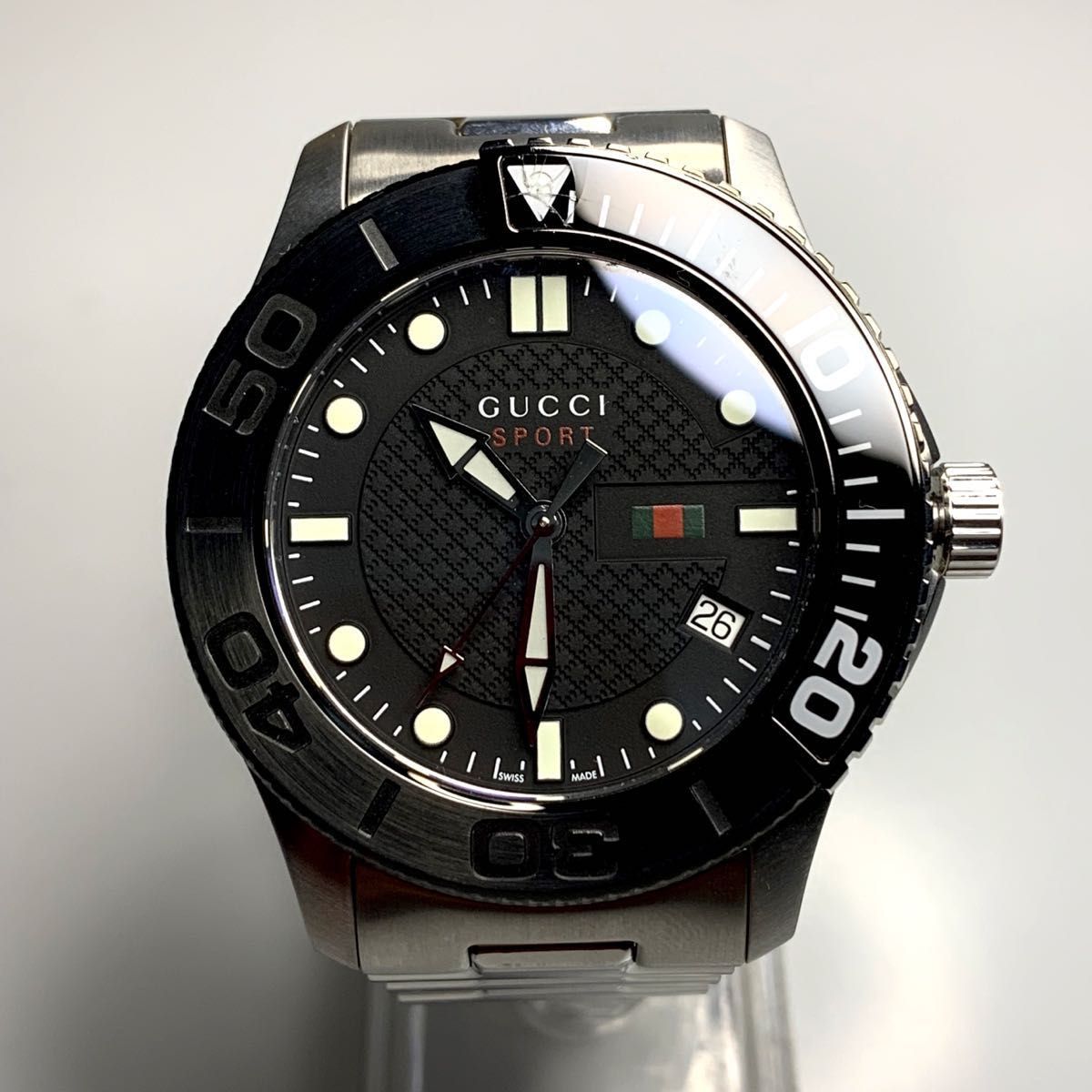 【新品電池】GUCCI グッチGタイムレス スポーツ 126.2 メンズ腕時計