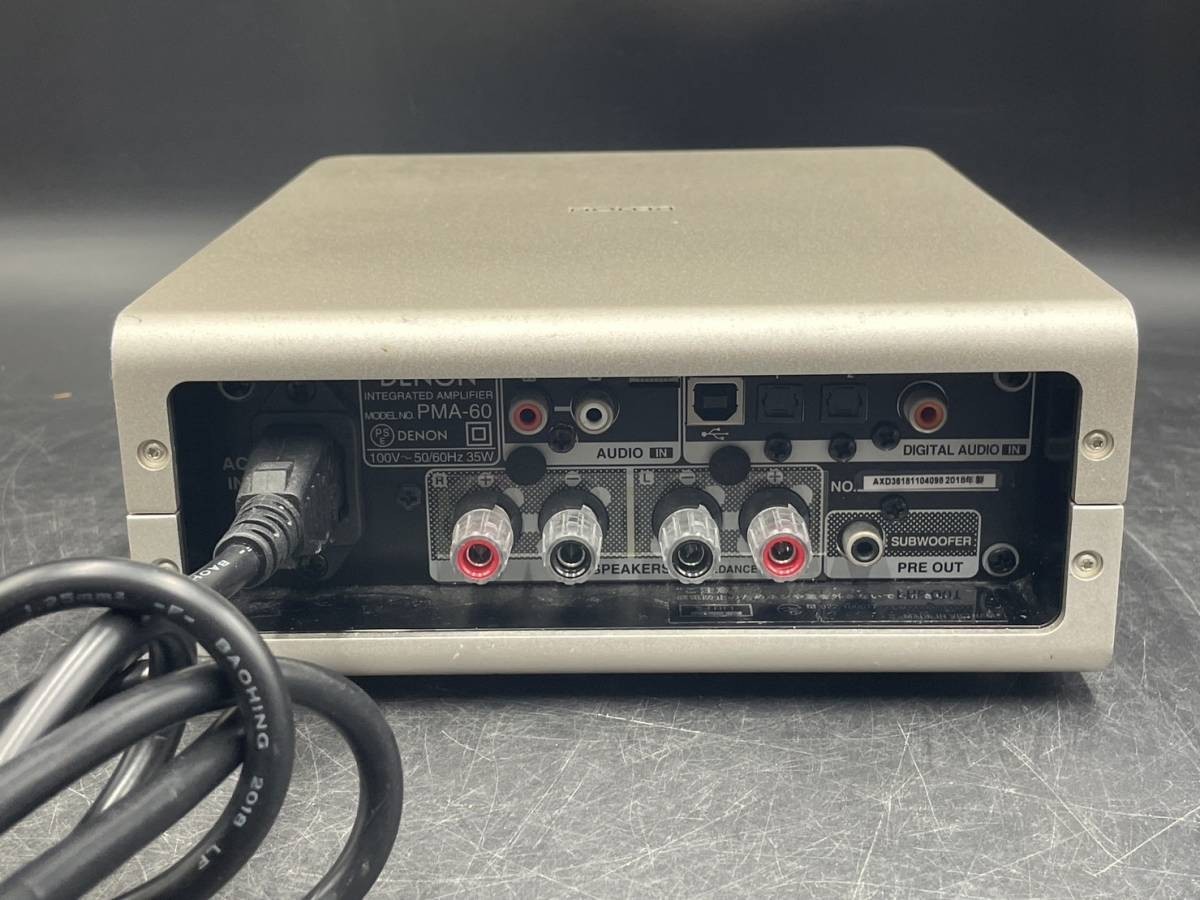 DENON/デノン PMA-60 プリメインアンプ オーディオ機器 2018年製