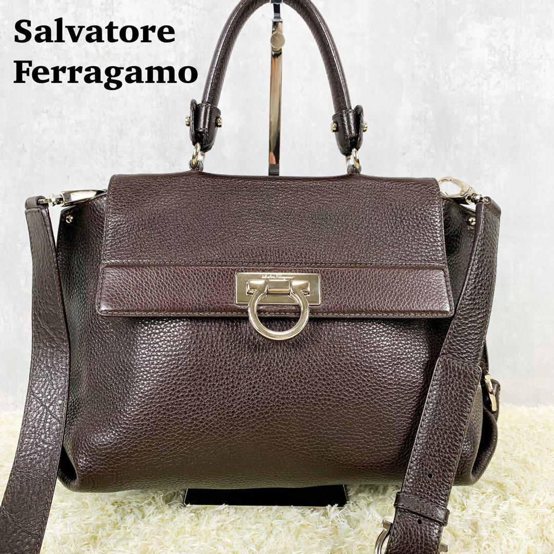 Ferragamo フェラガモ ソフィア 2way ハンドバッグ ショルダーバッグ