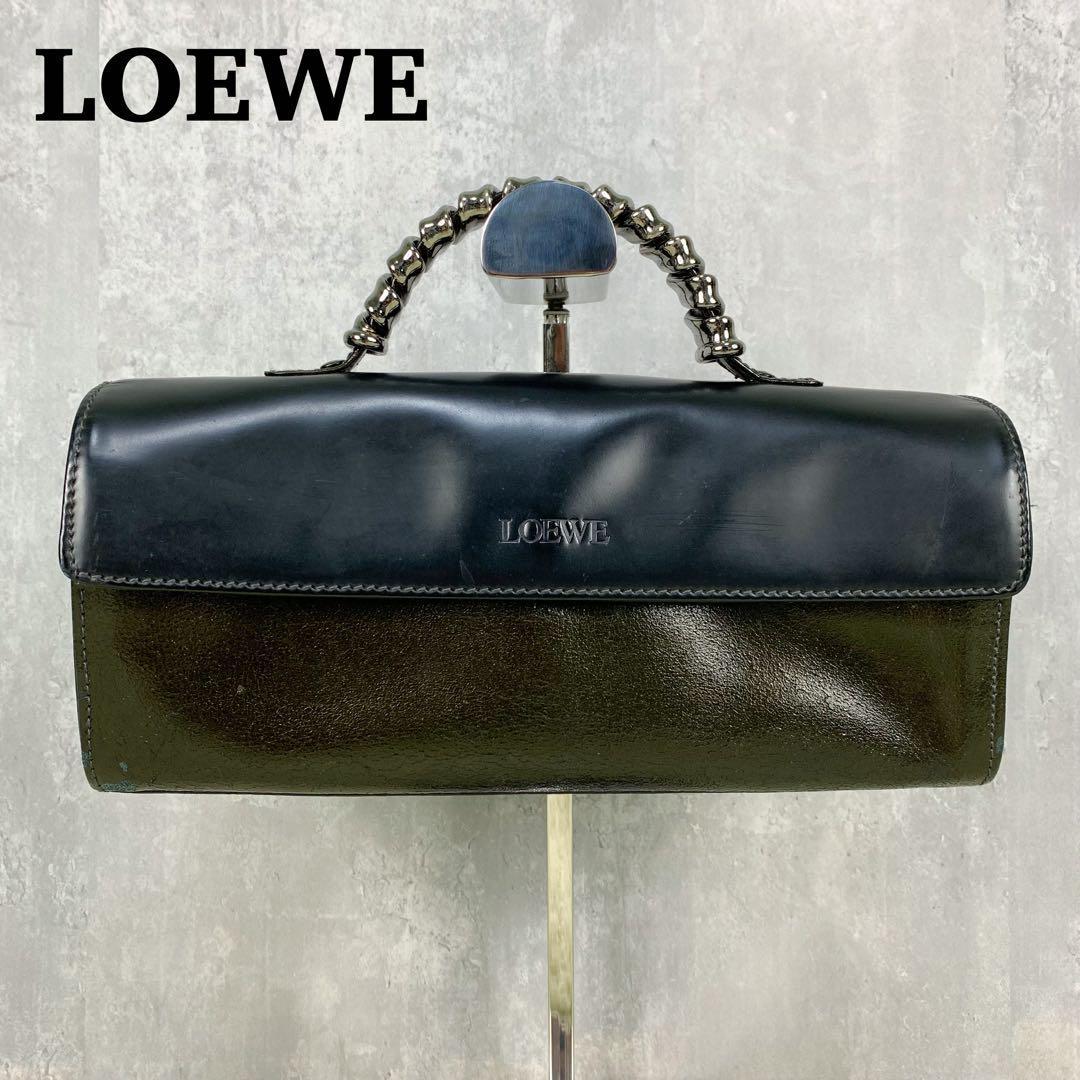 LOEWE ロエベ ベラスケス ハンドバッグ アクセサリーポーチ レザー 本